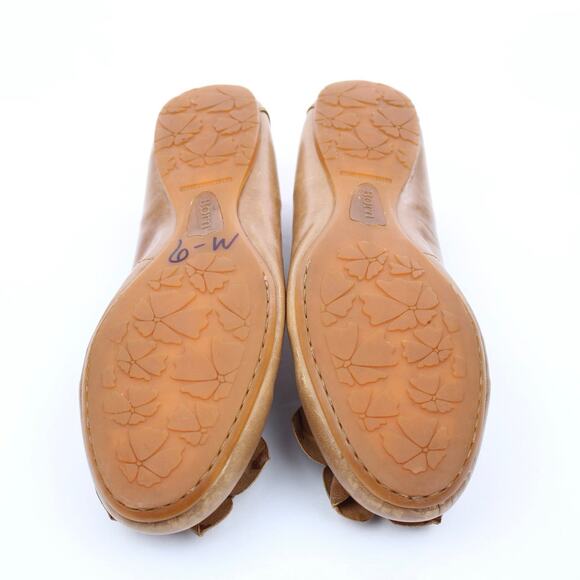 Born Tan Floral Ballet Flats - Picture 4 of 8